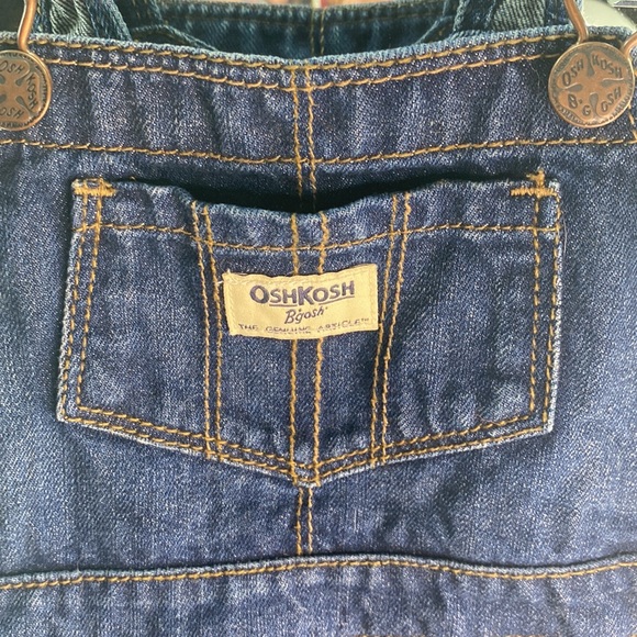OskKosh B'gosh 2T Denim Jumper with Navy & Gold tulle skirt! 💙💙 - Picture 3 of 12